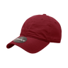 Decky Women's 6 Panel Low Profile Relaxed Cotton Cap | Decky 5120 Cardinal OSFM Hats