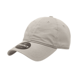 Decky Women's 6 Panel Low Profile Relaxed Cotton Cap | Decky 5120 Grey OSFM Hats
