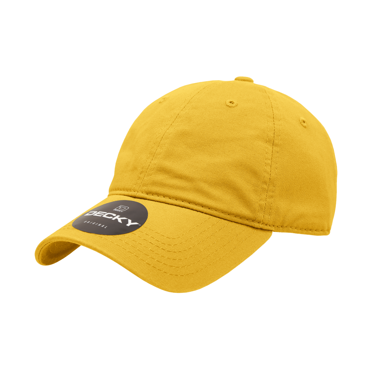 Decky Women's 6 Panel Low Profile Relaxed Cotton Cap | Decky 5120 Mustard OSFM Hats