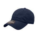 Decky Women's 6 Panel Low Profile Relaxed Cotton Cap | Decky 5120 Navy OSFM Hats