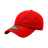 Decky Women's 6 Panel Low Profile Relaxed Cotton Cap | Decky 5120 Red OSFM Hats