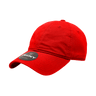 Decky Women's 6 Panel Low Profile Relaxed Cotton Cap | Decky 5120 Red OSFM Hats
