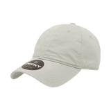 Decky Women's 6 Panel Low Profile Relaxed Cotton Cap | Decky 5120 Stone OSFM Hats