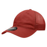 Decky Women's 6 Panel Low Profile Relaxed Cotton Trucker | Decky 5122 Cardinal OSFM