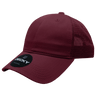Decky Women's 6 Panel Low Profile Relaxed Cotton Trucker | Decky 5122 Maroon OSFM