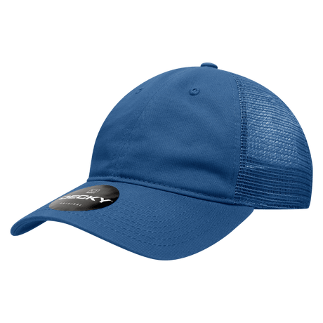 Decky Women's 6 Panel Low Profile Relaxed Cotton Trucker | Decky 5122 Royal OSFM