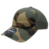 Decky Women's 6 Panel Low Profile Relaxed Cotton Trucker | Decky 5122 Woodland OSFM