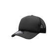 Decky Youth 5 Panel Mid Profile Structured Foam Trucker | Decky 7010 Black Standard