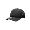 Decky Youth 5 Panel Mid Profile Structured Foam Trucker | Decky 7010 Black Standard