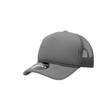 Decky Youth 5 Panel Mid Profile Structured Foam Trucker | Decky 7010 Charcoal Standard
