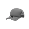 Decky Youth 5 Panel Mid Profile Structured Foam Trucker | Decky 7010 Charcoal Standard