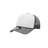 Decky Youth 5 Panel Mid Profile Structured Foam Trucker | Decky 7010 Charcoal/White/Charcoal Standard