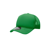 Decky Youth 5 Panel Mid Profile Structured Foam Trucker | Decky 7010 Kelly Standard