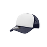Decky Youth 5 Panel Mid Profile Structured Foam Trucker | Decky 7010 Navy/White/Navy Standard