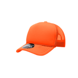 Decky Youth 5 Panel Mid Profile Structured Foam Trucker | Decky 7010 Orange Standard