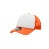 Decky Youth 5 Panel Mid Profile Structured Foam Trucker | Decky 7010 Orange/White/Orange Standard