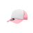 Decky Youth 5 Panel Mid Profile Structured Foam Trucker | Decky 7010 Pink/White/Pink Standard