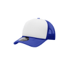 Decky Youth 5 Panel Mid Profile Structured Foam Trucker | Decky 7010 Royal/White/Royal Standard