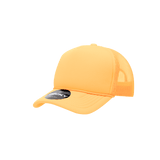Decky Youth 5 Panel Mid Profile Structured Foam Trucker | Decky 7010 Yellow Standard