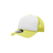 Decky Youth 5 Panel Mid Profile Structured Foam Trucker | Decky 7010 Yellow/White/Yellow Standard