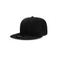 Decky Youth 6 Panel High Profile Structured Acrylic/Polyester Snapback | Decky 7011 Black OSFM