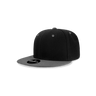 Decky Youth 6 Panel High Profile Structured Acrylic/Polyester Snapback | Decky 7011 Black/Charcoal OSFM