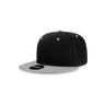 Decky Youth 6 Panel High Profile Structured Acrylic/Polyester Snapback | Decky 7011 Black/Grey OSFM