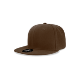 Decky Youth 6 Panel High Profile Structured Acrylic/Polyester Snapback | Decky 7011 Brown OSFM