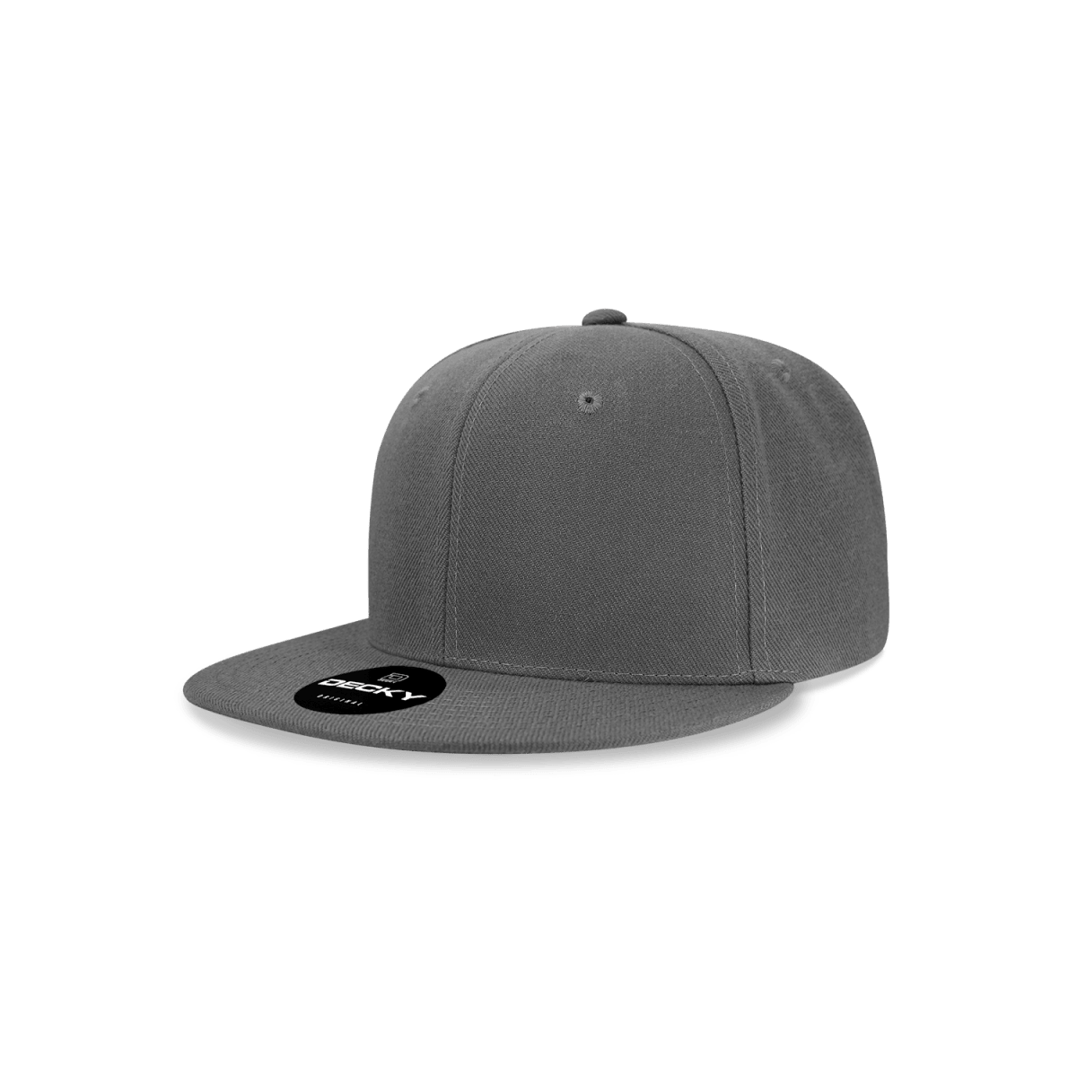 Decky Youth 6 Panel High Profile Structured Acrylic/Polyester Snapback | Decky 7011 Charcoal OSFM