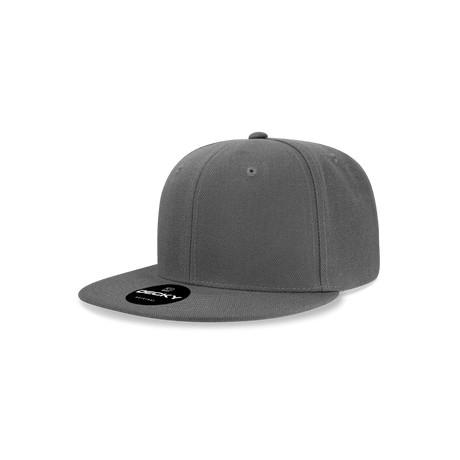 Decky Youth 6 Panel High Profile Structured Acrylic/Polyester Snapback | Decky 7011 Charcoal OSFM