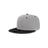 Decky Youth 6 Panel High Profile Structured Acrylic/Polyester Snapback | Decky 7011 Grey/Black OSFM