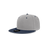 Decky Youth 6 Panel High Profile Structured Acrylic/Polyester Snapback | Decky 7011 Grey/Navy OSFM