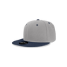 Decky Youth 6 Panel High Profile Structured Acrylic/Polyester Snapback | Decky 7011 Grey/Navy OSFM