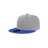 Decky Youth 6 Panel High Profile Structured Acrylic/Polyester Snapback | Decky 7011 Grey/Royal OSFM
