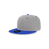 Decky Youth 6 Panel High Profile Structured Acrylic/Polyester Snapback | Decky 7011 Grey/Royal OSFM