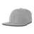 Decky Youth 6 Panel High Profile Structured Acrylic/Polyester Snapback | Decky 7011 Heather Grey OSFM