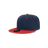 Decky Youth 6 Panel High Profile Structured Acrylic/Polyester Snapback | Decky 7011 Navy/Red OSFM