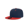 Decky Youth 6 Panel High Profile Structured Acrylic/Polyester Snapback | Decky 7011 Navy/Red OSFM