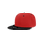 Decky Youth 6 Panel High Profile Structured Acrylic/Polyester Snapback | Decky 7011 Red/Black OSFM