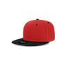 Decky Youth 6 Panel High Profile Structured Acrylic/Polyester Snapback | Decky 7011 Red/Black OSFM