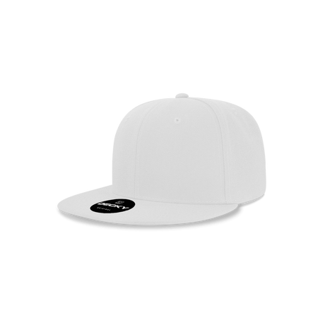 Decky Youth 6 Panel High Profile Structured Acrylic/Polyester Snapback | Decky 7011 White OSFM