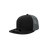 Decky Youth 6 Panel High Profile Structured Cotton Trucker | Decky 5010 Black/Black/Charcoal OSFM