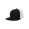 Decky Youth 6 Panel High Profile Structured Cotton Trucker | Decky 5010 Black/White Standard