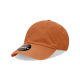 Decky Youth 6 Panel Low Profile Relaxed Cotton Cap | Decky 7005 Burnt Orange OSFM Hats