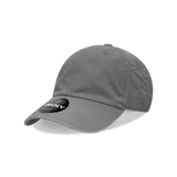 Decky Youth 6 Panel Low Profile Relaxed Cotton Cap | Decky 7005 Charcoal OSFM Hats