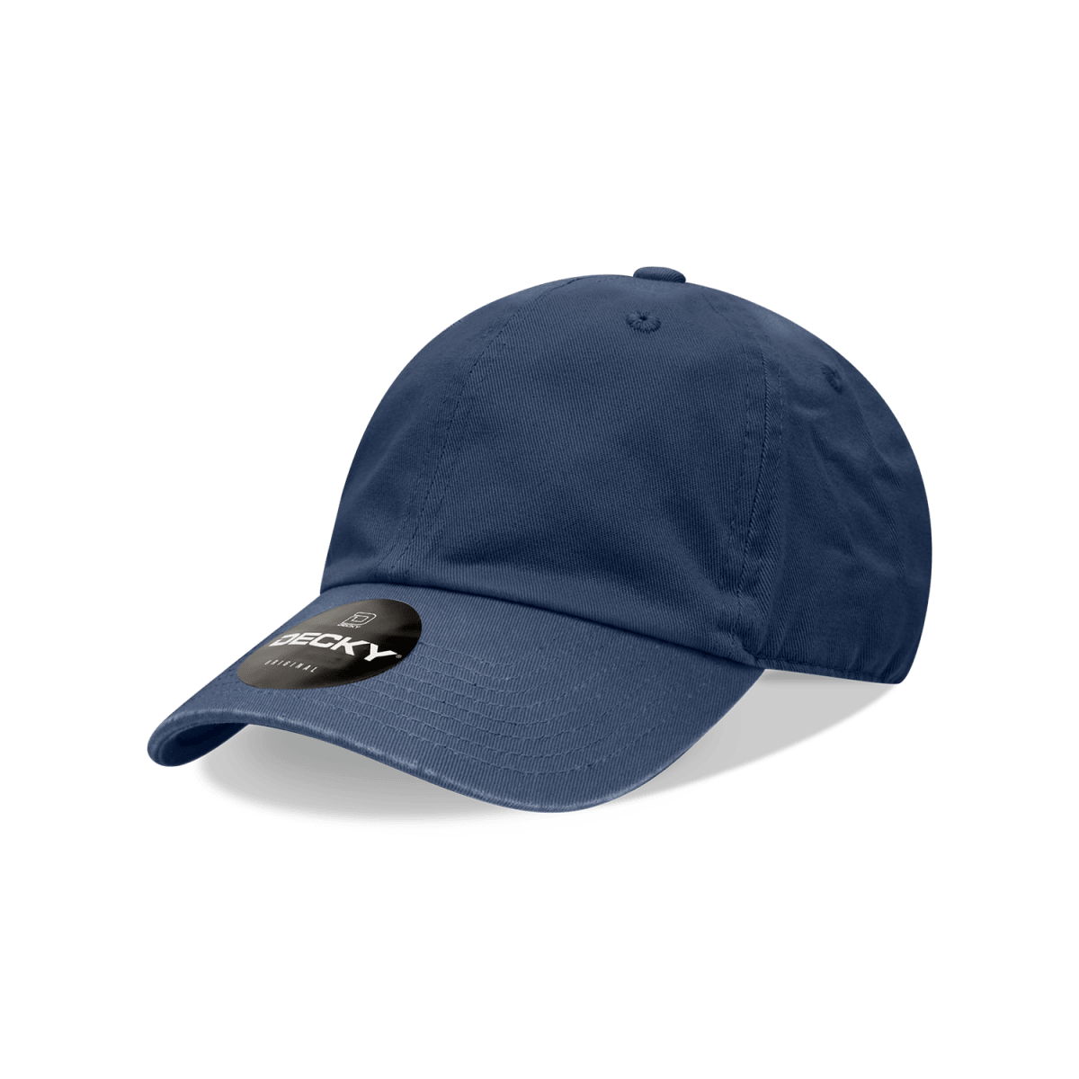 Decky Youth 6 Panel Low Profile Relaxed Cotton Cap | Decky 7005 Navy OSFM Hats
