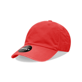 Decky Youth 6 Panel Low Profile Relaxed Cotton Cap | Decky 7005 Red OSFM Hats