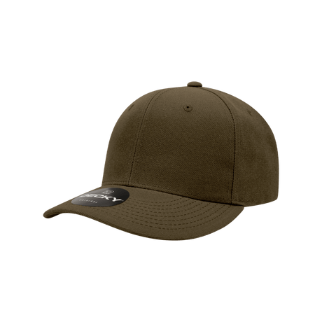 Decky Youth 6 Panel Mid Profile Structured Acrylic/Polyester Cap | Decky 7001 Brown OSFM Hats