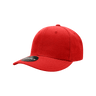 Decky Youth 6 Panel Mid Profile Structured Acrylic/Polyester Cap | Decky 7001 Red OSFM Hats