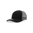 Decky Youth 6 Panel Mid Profile Structured Cotton Trucker | Decky 5019 Black/Charcoal Standard